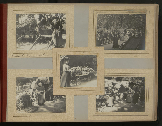 « La foire de Saint-Michel 1902 » à Caen : exposants, stands des marchands (pages 49, 52, 79, 82, 87 à 90, 92, 94, 95 et 98).