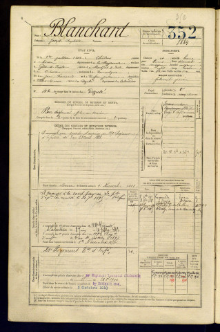 Blanchard, Joseph Baptiste