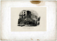 3 - Barricade de la porte St Denis. (23 juin 1848). Par Jules David (dessinateur) et Reville (graveur).