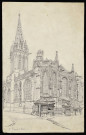 Caen : église Saint-Pierre, église de Vaucelles, rue Caponière (rue des Capucins à l'époque), hôtel de Loraille (rue de Geôle), par Félix Benoist