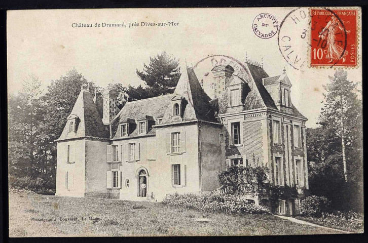 Gonneville-sur-Mer : Château de Dramard (n°1 à 2) Manoir d'Angerville (n°3) Manoir de Tolleville (n°4) Gare (n°5)