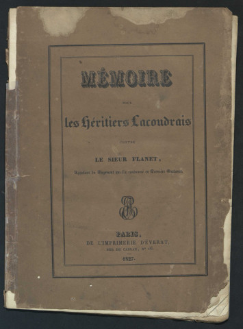 Livre de Compte de Paul Boudet (de Laval) - Livre de mes Recettes et  Dépenses à partir du 1er Juin 1838 au 30 Avril 1855. [DOCUMENT UNIQUE]. 17  années de Comptabilité. +
