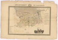 Carte du Calvados, extraite de la carte des départements de la France.
