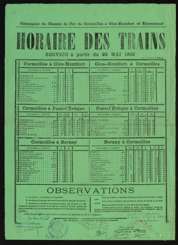 Projet d'exécution, gare de Pont-l'Evêque, résiliation de la concession (stations)