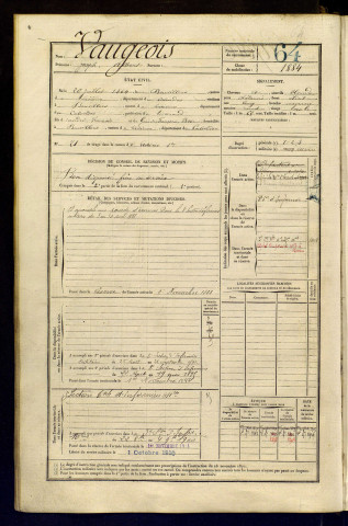 Vaugeois, Joseph Albert