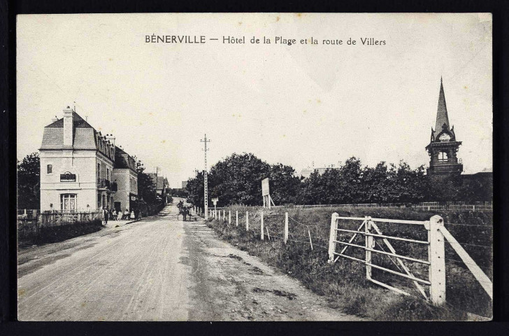 Cote de Bénerville (n°2) ; Hôtel de la plage et route de Villers (n°3 - 4)