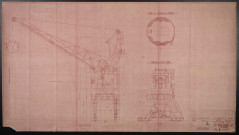 Plans d'ensemble de l'usine (1931, 1947, 1954). Plan d'implantation de l'usine (1947). Plans d'ensemble de 2 grues électriques sur portique (1915). Plan d'ensemble de grue électrique (1915, 1952, 1953),