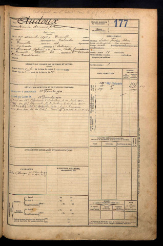 Audoux, Maurice Armand Jules