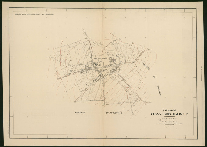 Plans topographiques de Cesny-Bois-Halboult