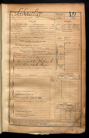 Lebourlier, Gaston Emile Alfred