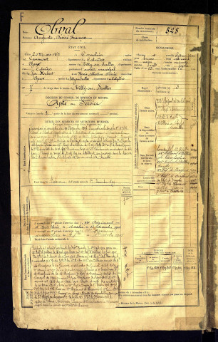 Obval, Auguste Désiré François