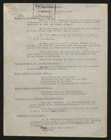 Du 5 au 19 septembre