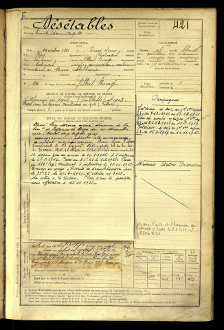 Désétables, Ernest Etienne Auguste