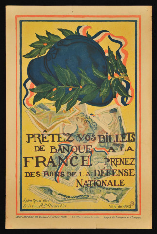 FRANCE, guerre mondiale 1914-1918.