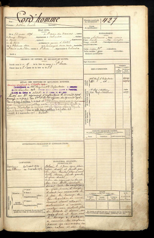 Cord'homme, Arthur Emile