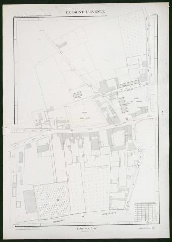 Plans topographiques de Caumont-l'Eventé