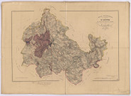 Carte topographique du canton de Saint-Sever par Simon, géomètre en chef du cadastre