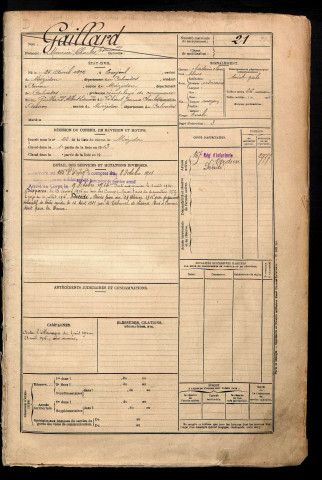 Gaillard, Maurice Charles Edouard