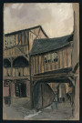 Lisieux, allée de l'Image avant 1944, par Henri Dannet