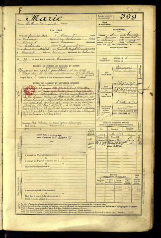 Marie, Arthur Fernand