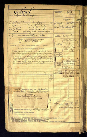 Obval, Auguste Désiré François