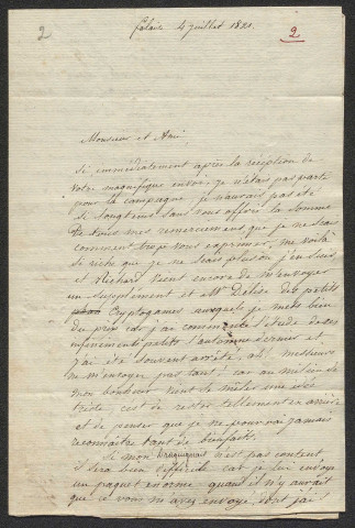 Lettres de Brébisson à Lenormand de 1821 à 1825 (lettres n°1 à 32)