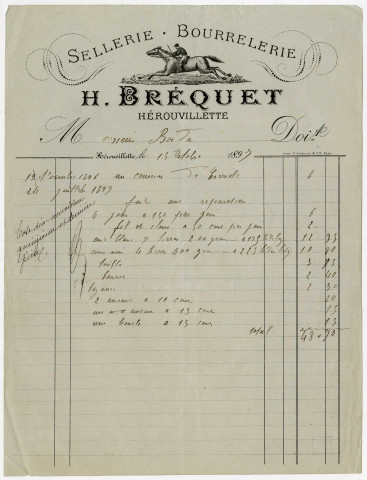 H. Bréquet. Sellerie. Bourrellerie(n°968)