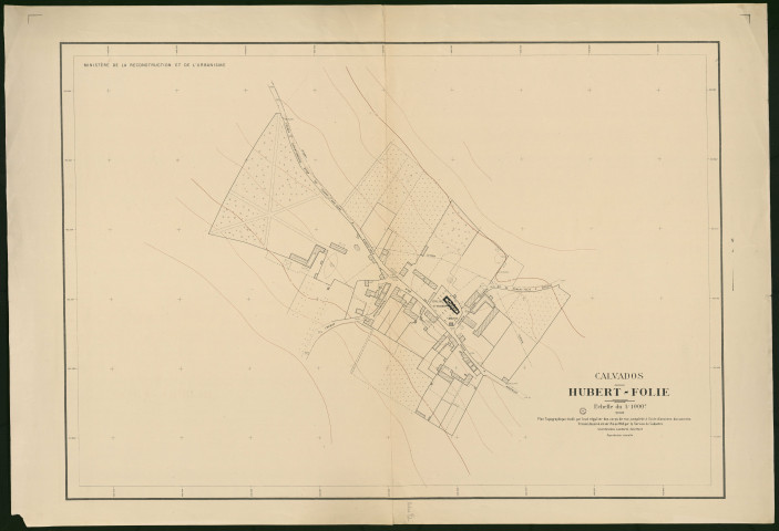 Plan topographique de Hubert-Folie