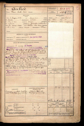 Aubrée, Henri Charles Désiré