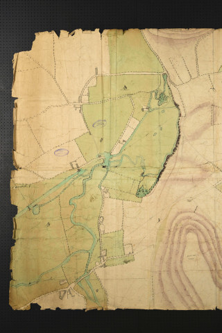 Plan des environs de la fosse du Soucy et de Port-en-Bessin