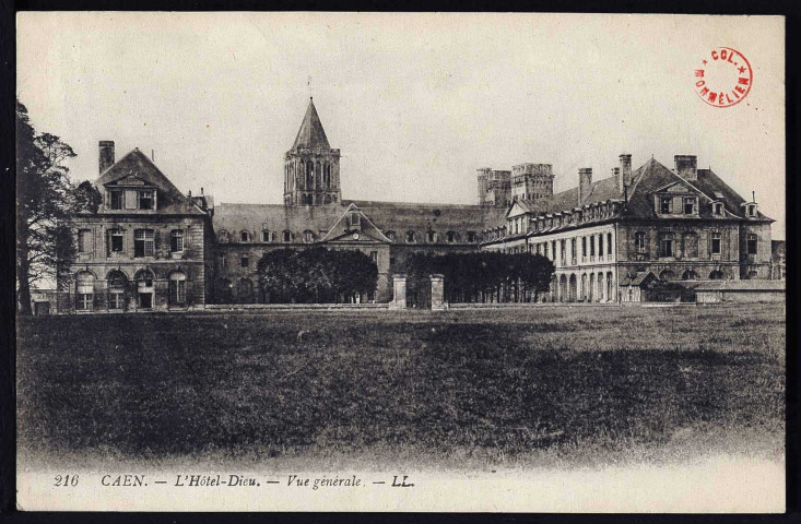 Abbaye-aux-Dames (église de la Trinité, Hôtel-Dieu) : côté parc (n°815 à 824)