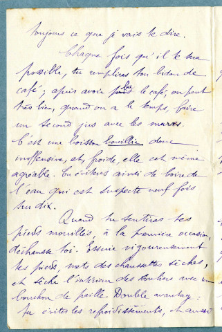 Télégramme et lettres de Georges Lavore