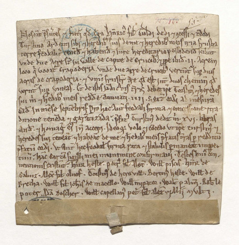 Chartes non datées antérieures à 1204