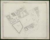 Plan topographique du centre ville de Caen, par le ministère de la reconstruction et de l'urbanisme