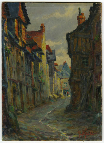 "Vieille rue de Lisieux", par Géo Lefèvre (Lefèvre, Georges Auguste Eugène, dit)