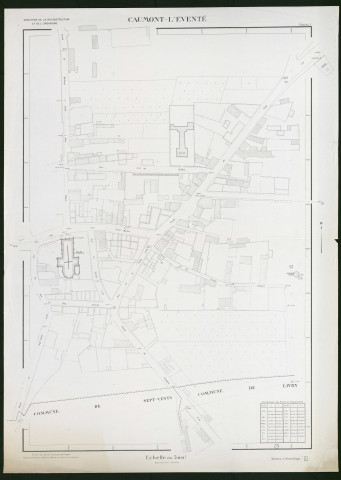 Plans topographiques de Caumont-l'Eventé
