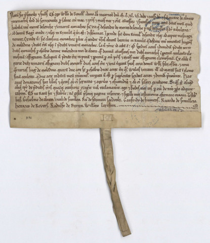 Chartes de Guillaume de Semilly (dont plusieurs avec sceaux), de Raoul Fitz Osbern