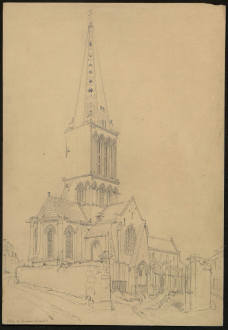 Eglise de Langrune, par Félix Benoist