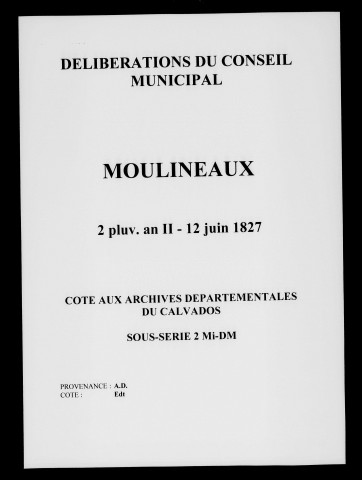 Moulineaux 1793-1827