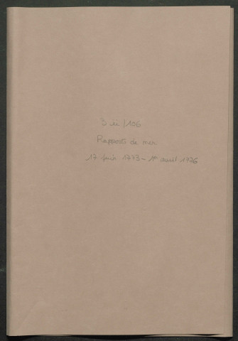 17 juin 1773-1er avril 1776