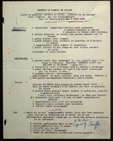 Dossiers 733BP, 2886BP