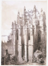 Mont-St-Michel. Extérieur de l'abside. Par G. Bouet