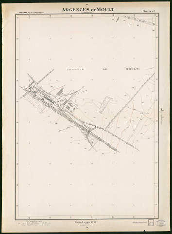 Plans topographiques de Argences et Moult