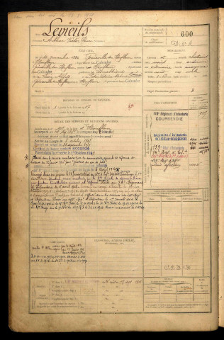 Levieils, Arthur Victor Henri