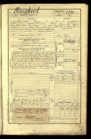 Pougheol, Jean François Joseph