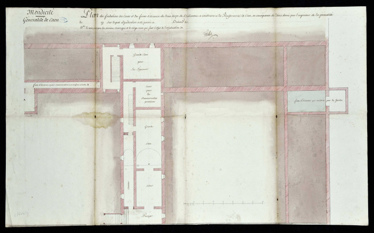 Hôpital de Beaulieu: quatre plans de l'adjudication Boisard