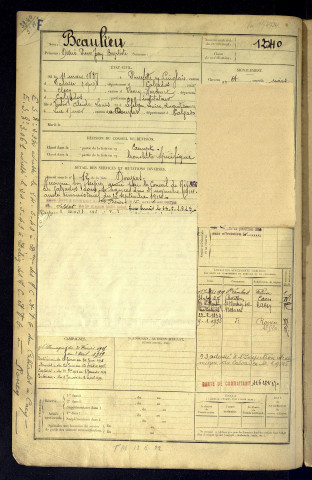 Beaulieu, Désiré Pierre Jean Baptiste