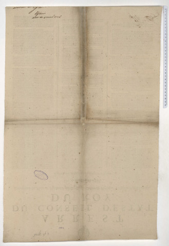 Arrêt du Conseil d'Etat concernant les parcs et pêcheries qui sont sur les grèves du ressort de l'Amirauté de Coutances