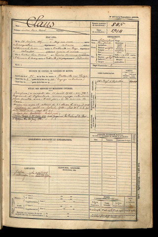 Claus, Justin Léon Désiré