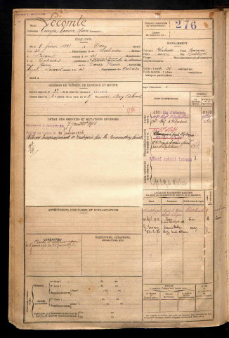 Lecomte, Georges Maurice Henri